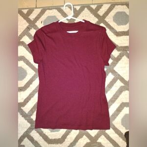 Maroon Dress Shirt Women's Large Formal